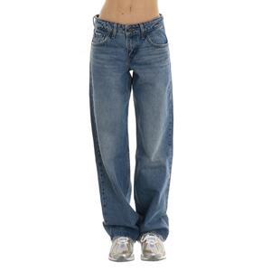 JEANS LOW LOOSE AZZURRO